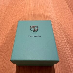 Tiffany & Co Silver Olive Leaf Bypass Ring